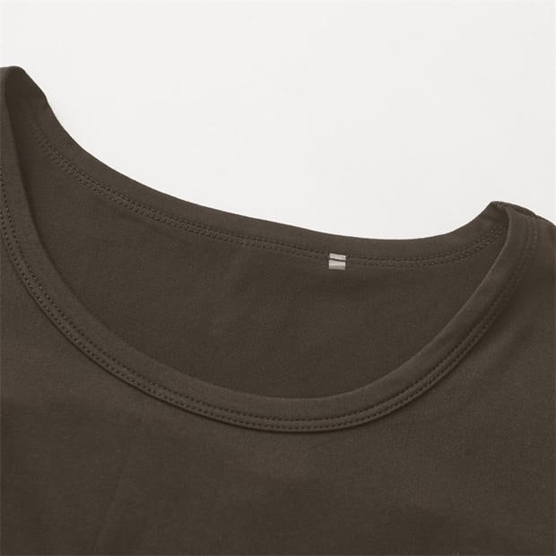 Brown - LA Gear - LA Gear Essential Pleat-Back T-Shirt Womens