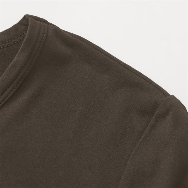 Brown - LA Gear - LA Gear Essential Pleat-Back T-Shirt Womens