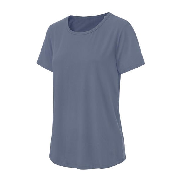Blue - LA Gear - LA Gear Essential Pleat-Back T-Shirt Womens