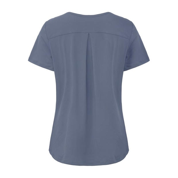 Blue - LA Gear - LA Gear Essential Pleat-Back T-Shirt Womens
