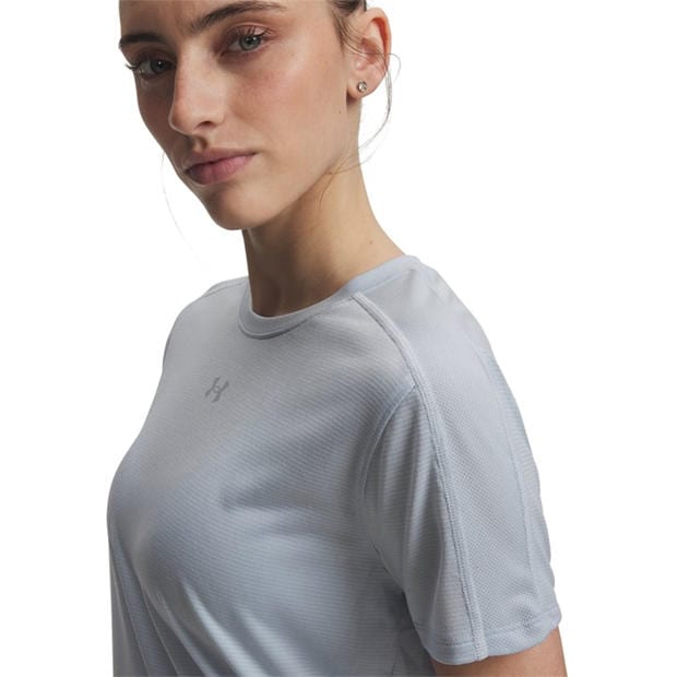 Blue Gray - Under Armour - Women's Velociti REFLCT Short Sleeve Performance T-Shirt