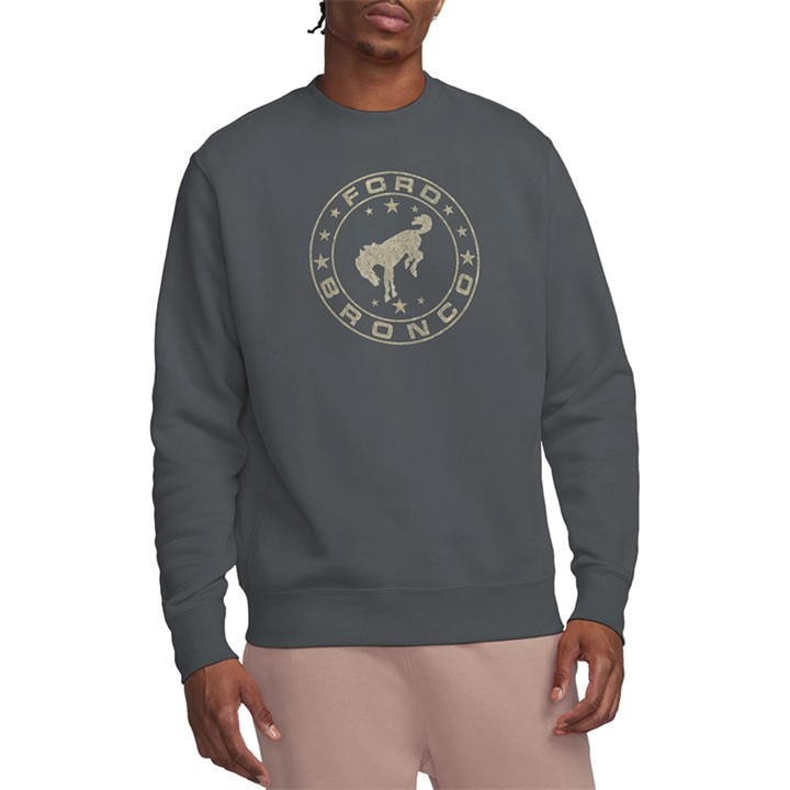 Ford Men's Grey Bronco Vintage Star Bronco Sweatshirt Charco in Size 2XL, Sports Direct