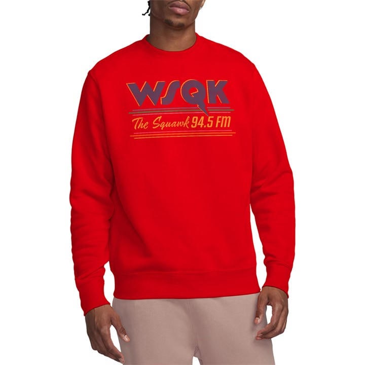 Stranger Things Men' Red Wsqk The Squawk Sweatshirt in Size S, Sports Direct