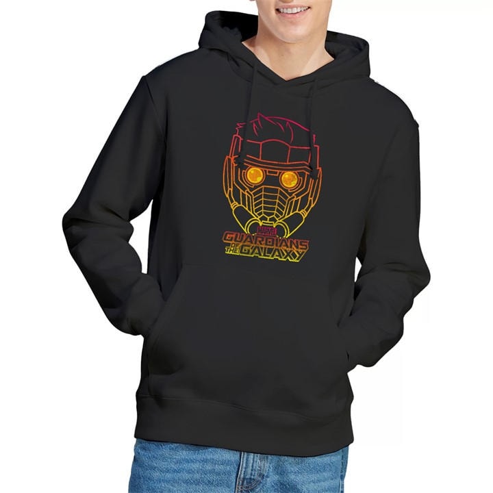 Galaxy  Men's  Star Lord Outline Pullover, Football by Guardians of the  in Size L, Sports Direct
