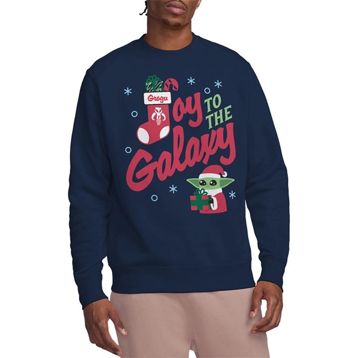 Galaxy  Men'  Grogu Christmas Joy To The , Football by The Mandalorian in Size S, Sports Direct