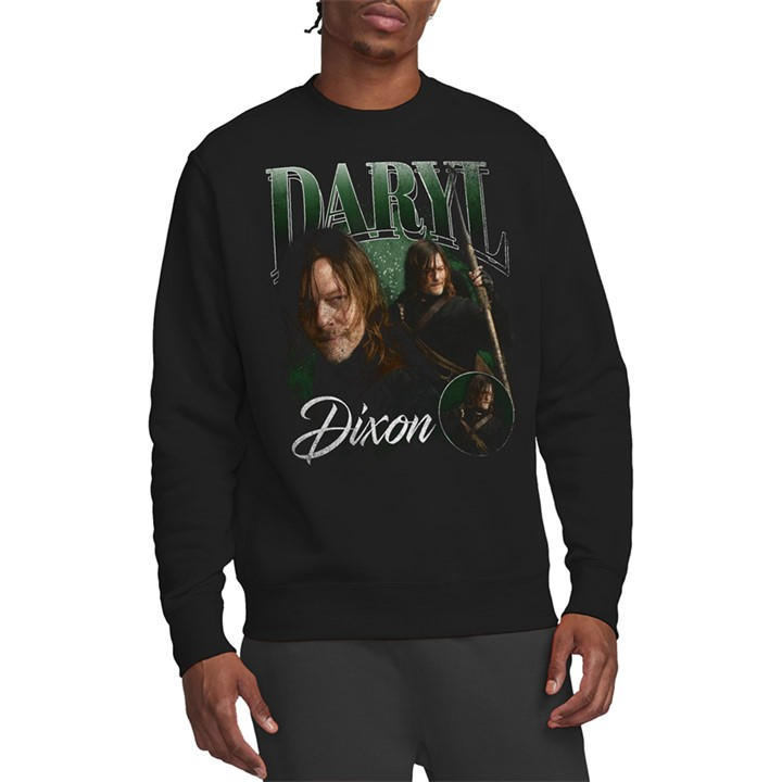 Men's Black Other The Walking Dead Daryl Dixon Daryl Homage Sweatshi in Size XL, Sports Direct
