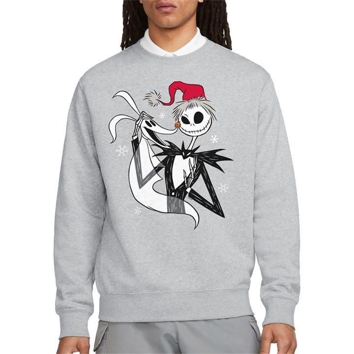 The Nightmare Before Christmas Men's Grey Jack Skellington Sweatshirt Light in Size 2XL, Sports Direct