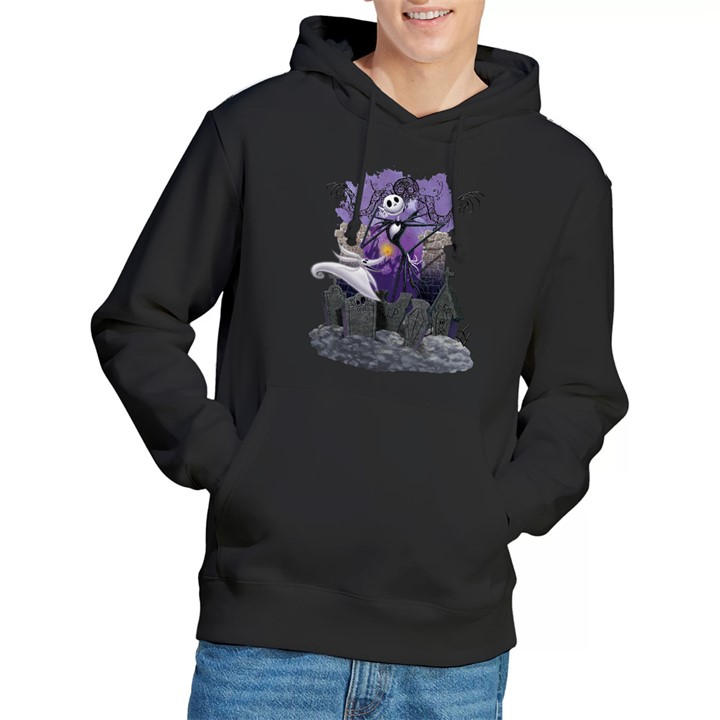 The Nightmare Before Christmas Men's Black Jack Skellington Graves Hoodie in Size XL, Sports Direct