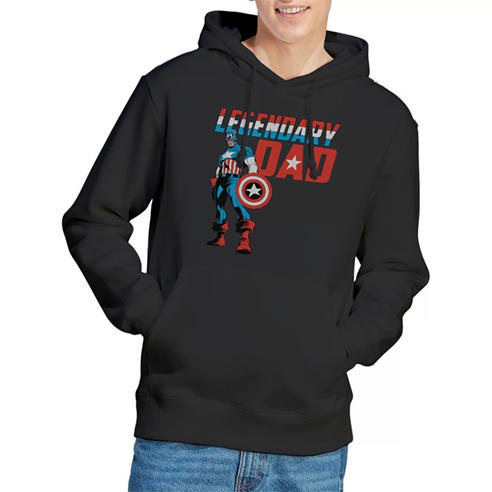 Captain America - Captain America Fathers Day Legendary Dad Hoodie