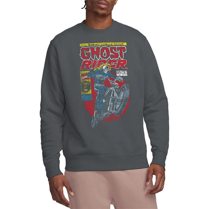Marvel Men's Grey Ghost Rider Sweatshirt in Size XL, Sports Direct