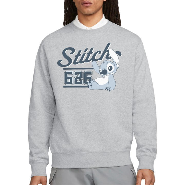 Disney Men' Grey Lilo And Stitch 626 Sports  Crew Sweatshirt in Size S, Sports Direct