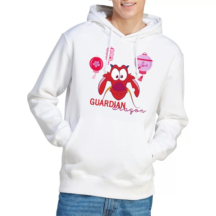 Disney Men' White Mulan Mushu Guardian Dragon Hoodie in Size S, Sports Direct