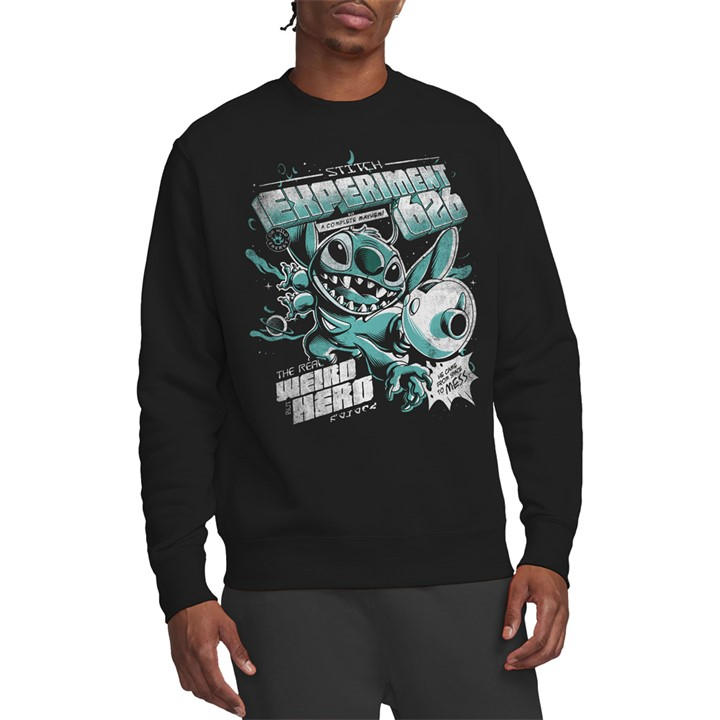 Disney Men's Black Lilo And Stitch Experi Sweatshirt in Size 2XL, Sports Direct