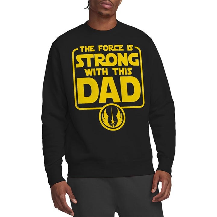 galaxy  Men's  Fathers Day Force Is Strong Dad Sweatsh, Football by Star Wars in Size XL, Sports Direct