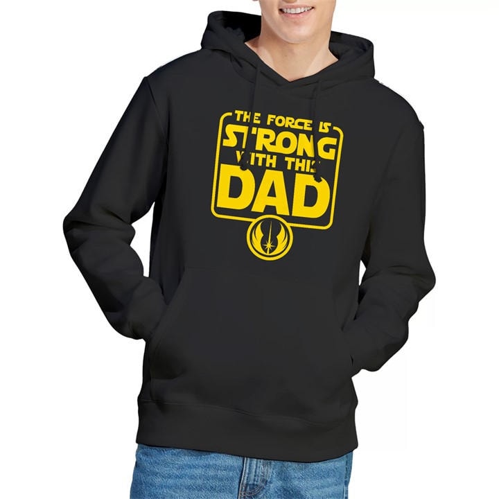 galaxy  Men's  Fathers Day Force Is Strong Dad Hoodie, Football by Star Wars in Size 2XL, Sports Direct