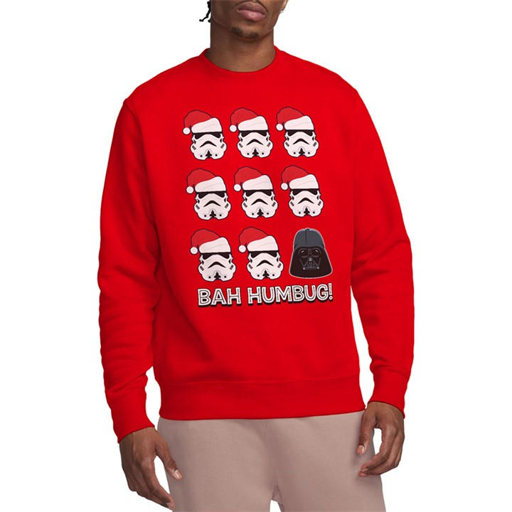 Star Wars Men's Red Empire Bah Humbug Sweatshirt in Size L, Sports Direct