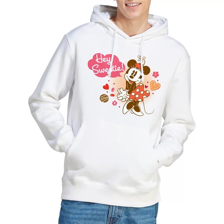 Minnie Mouse Men's White Vintage Valentines Day Hey Sweetie! in Size 2XL, Sports Direct