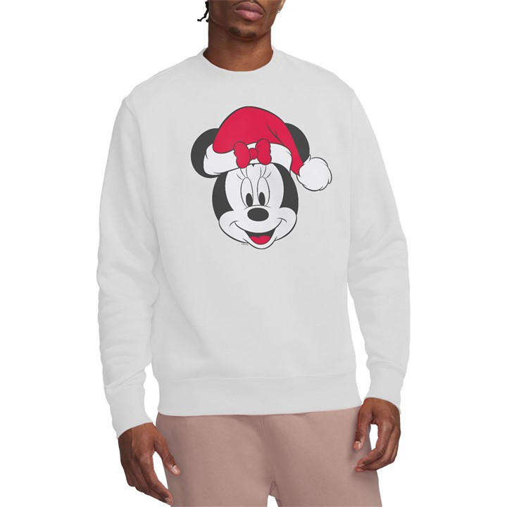 Minnie Mouse Men's White Christmas Hat Sweatshirt in Size 2XL, Sports Direct