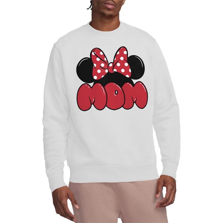 Minnie Mouse Men's White Mothers Day Ears For Mom Sweatshirt in Size 2XL, Sports Direct