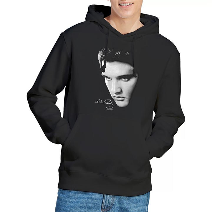 Elvis Presley Men's Black Face Hoodie in Size 2XL, Sports Direct