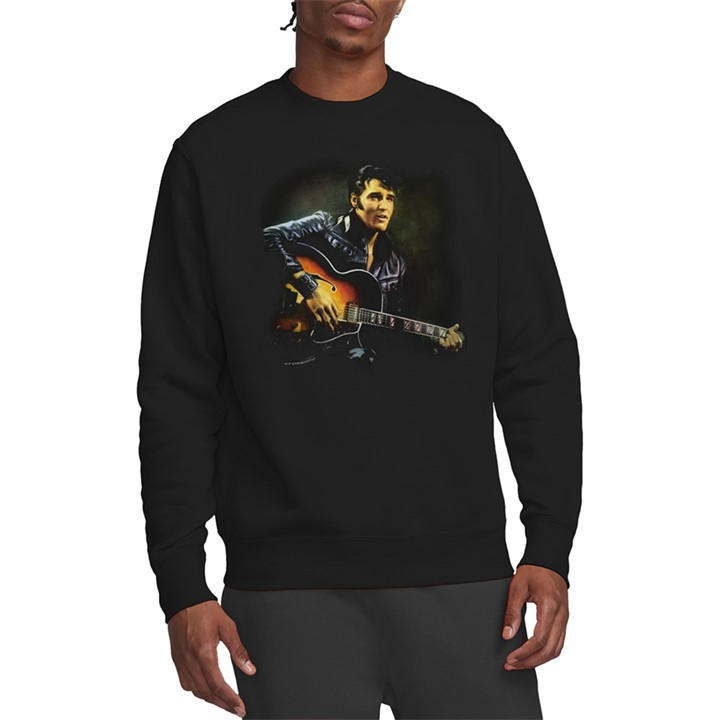 Elvis Presley Men's Black 1968 Sweatshirt in Size 2XL, Sports Direct