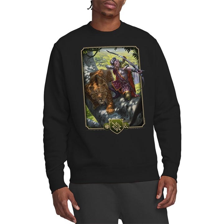 Hasbro Men's Black Dungeons & Dragons - 2024 Ranger Key Art Sweatshir in Size L, Sports Direct
