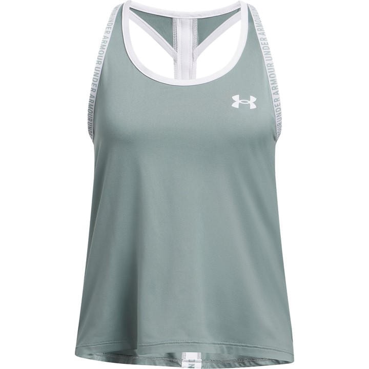 Under Armour Girls Green Knockout Tank Top  in Size L, Sports Direct