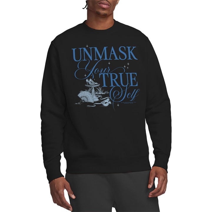 Bridgerton Men's Black Unmask Your True Self Sweatshirt in Size 2XL, Sports Direct