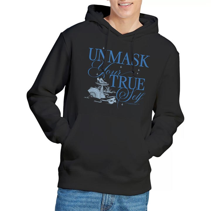 Bridgerton Men's Black Unmask Your True Self Hoodie in Size XL, Sports Direct