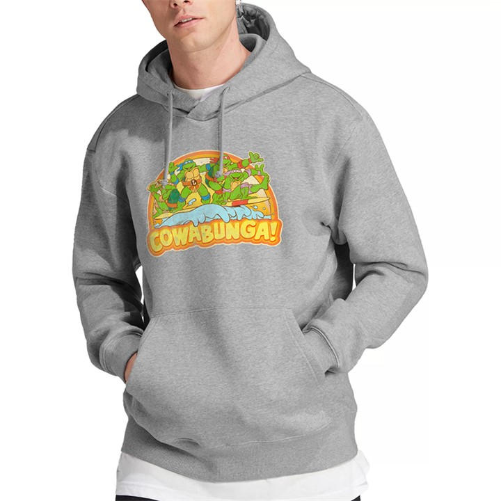 Teenage Mutant Ninja Turtles Men's Grey Cowabunga Dude Pullover Hoodie in Size M, Sports Direct