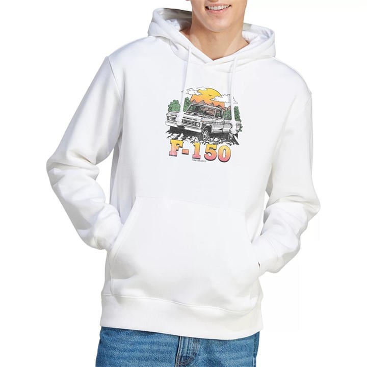 Ford Men's White Bronco F150 Mountain Ride Hoodie in Size M, Sports Direct
