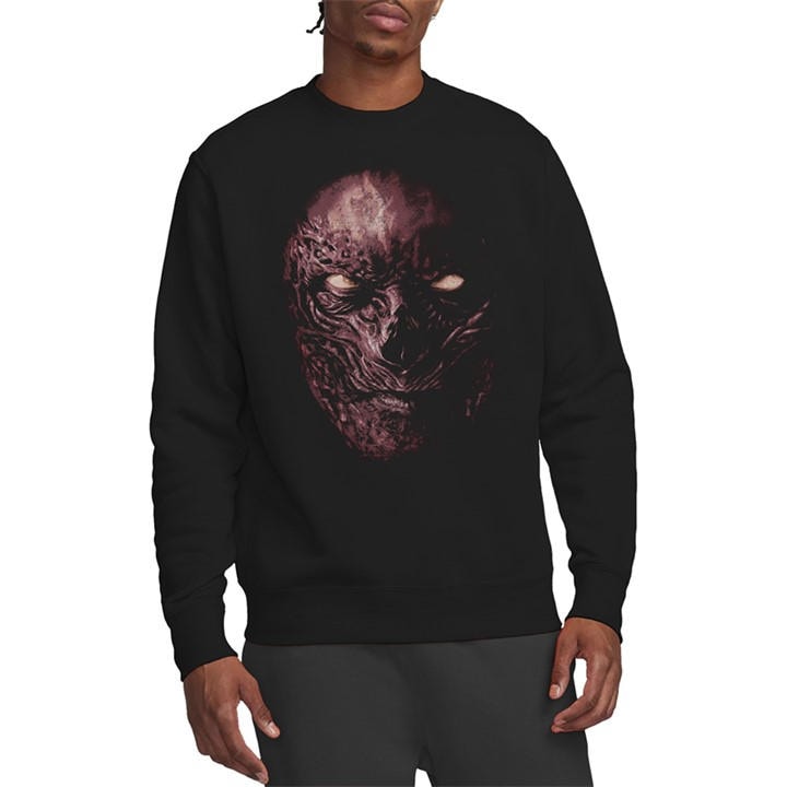 Stranger Things Men's Black Vecna Oversized Face Sweatshirt B in Size L, Sports Direct