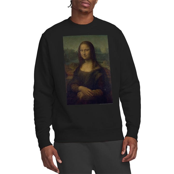 Men's Black Other Leonardo Da Vinci Mona Lisa (La Gioconda) Sweatshi in Size M, Sports Direct