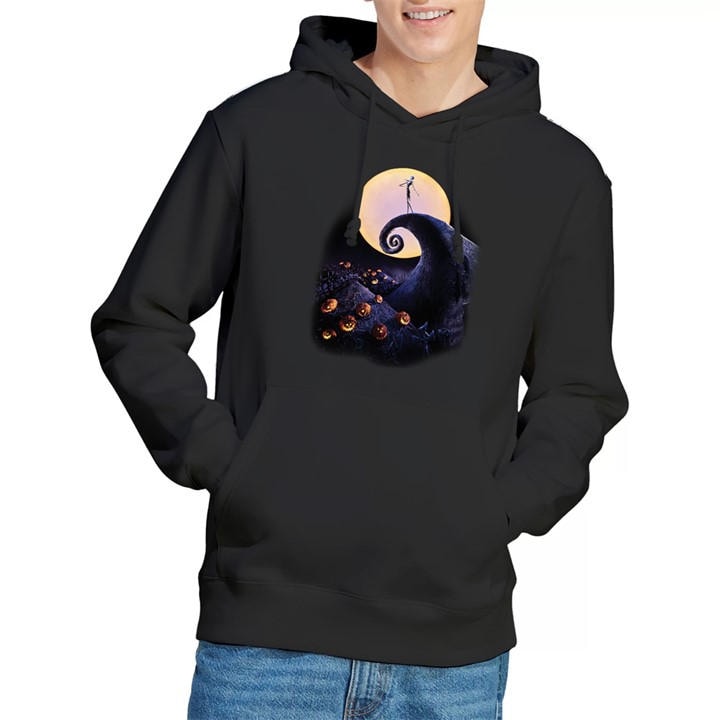 The Nightmare Before Christmas Men's Black Poster Hoodie in Size 2XL, Sports Direct
