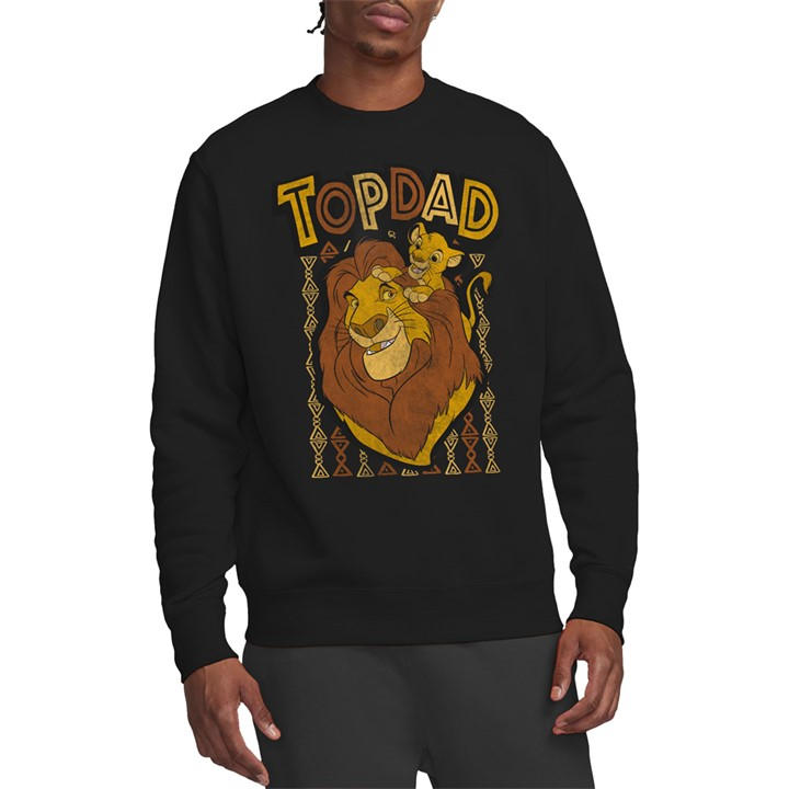Disney Men's Black The Lion King Fathers Day Mufasa Top Dad Sweatshi in Size M, Sports Direct