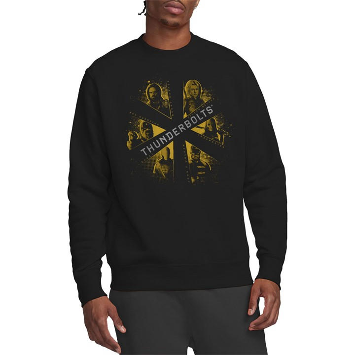 Marvel Men's Black Thunderbolts Asterisk Disposable Delinquents Sweat in Size 2XL, Sports Direct