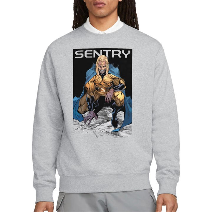 Marvel Men's Grey Comics Sentry Void Grin Sweatshirt Athletic Heath in Size XL, Sports Direct
