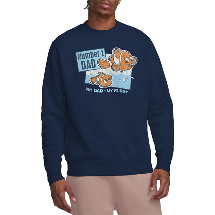 Disney Men's Blue Finding Nemo Pixar Finding Nemo Number 1 Dad Marli in Size L, Sports Direct