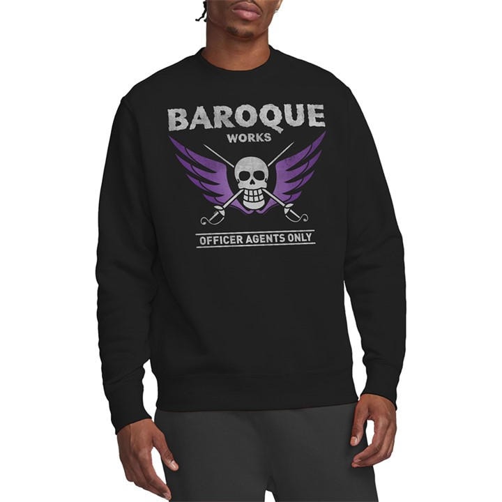 One Piece Men's Black Baroque Works Agent Sweatshirt in Size XL, Sports Direct