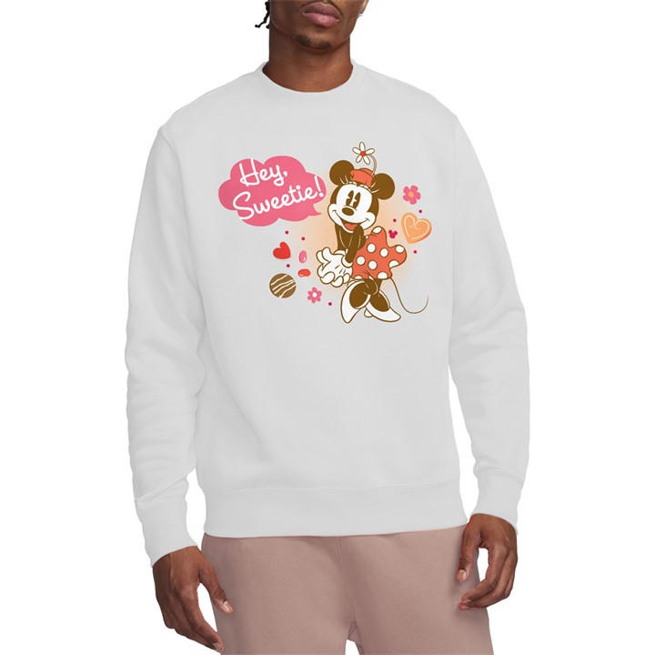 Minnie Mouse Men's White Vintage Valentines Day Hey Sweetie! in Size 2XL, Sports Direct