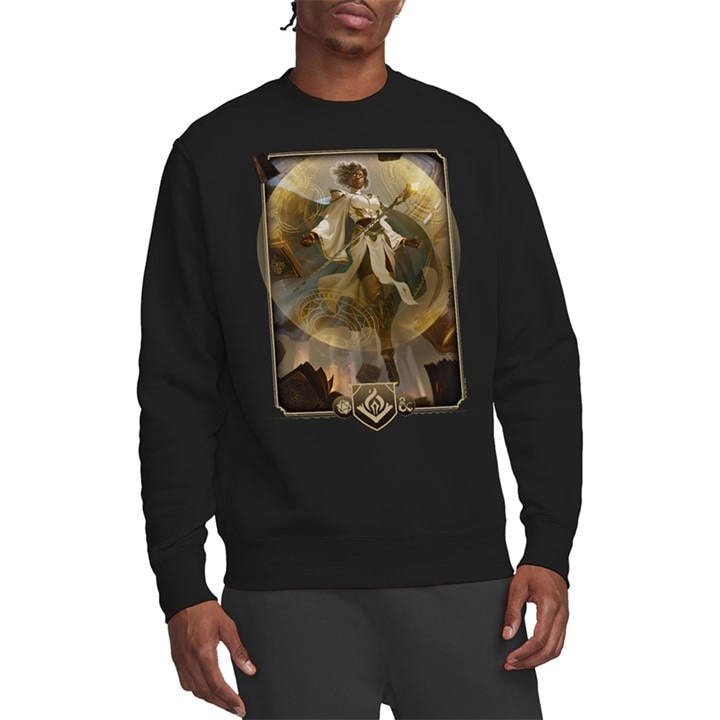 Hasbro Men's Black Dungeons & Dragons - 2024 Wizard Key Art Sweatshir in Size M, Sports Direct