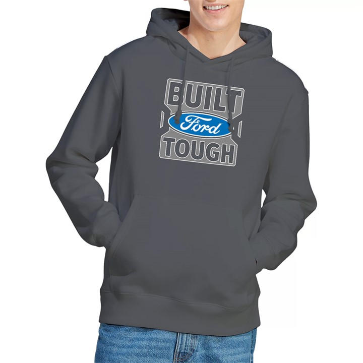Ford Men's Grey Trucks Built Tough Hoodie Charcoal in Size 2XL, Sports Direct