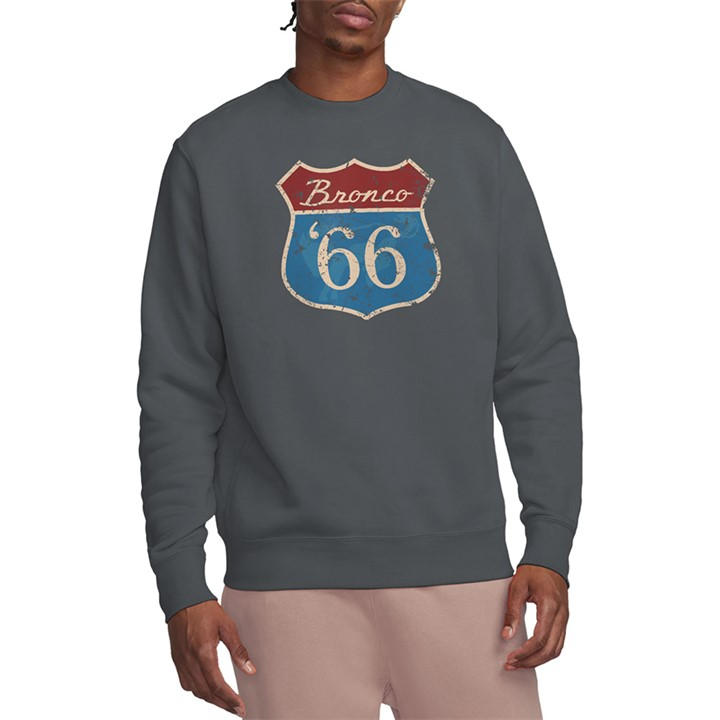 Ford Men's Grey Bronco Route 66 Bronco Sweatshirt Charcoal in Size XL, Sports Direct