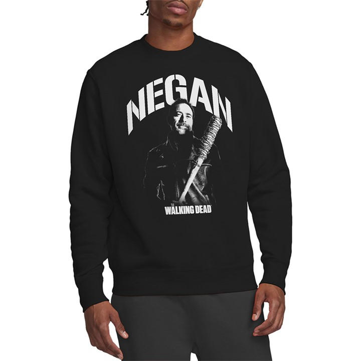 Men's Black Other The Walking Dead Negan Mono Sweatshirt in Size L, Sports Direct