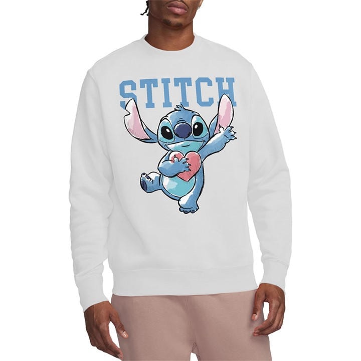 Hearts  Men's  Lilo & Stitch Clutching  Sweatshirt, Football by Disney in Size 2XL, Sports Direct