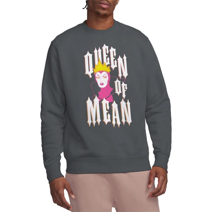 Disney Men's Grey Villains Queen Of Mean Sweatshirt Charcoal in Size 2XL, Sports Direct