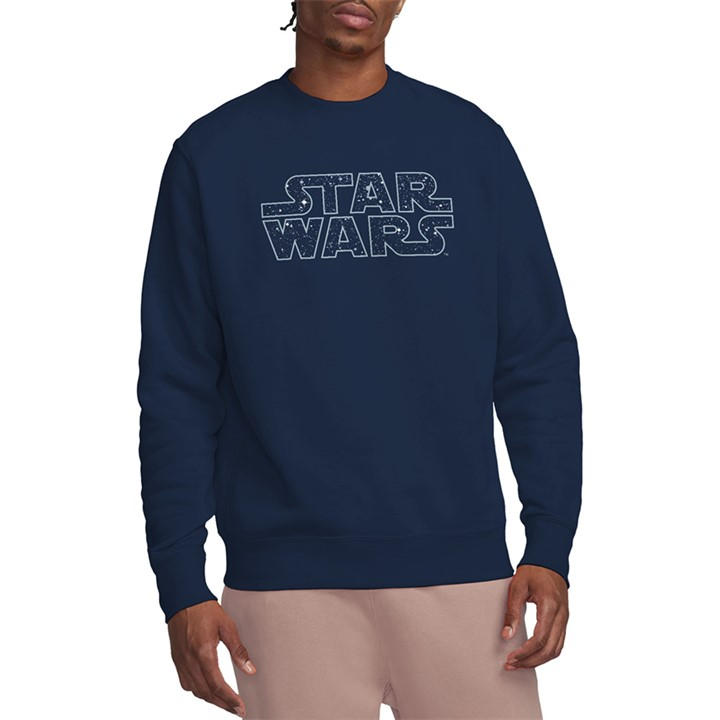 Star Wars Men's Blue Starry Logo Sweatshirt Navy in Size M, Sports Direct