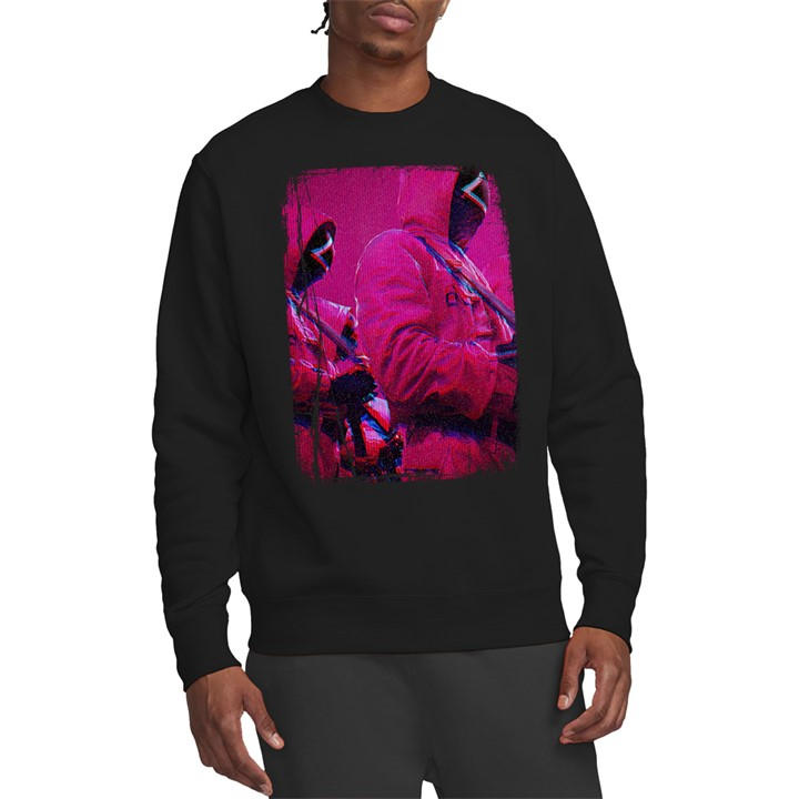 Squid Game Men's Black Guards Tv Screen Sweatshirt in Size M, Sports Direct