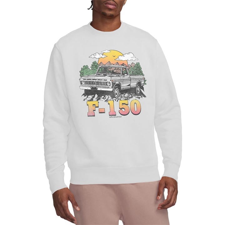 Ford Men's White Bronco F150 Mountain Ride Sweatshirt in Size 2XL, Sports Direct