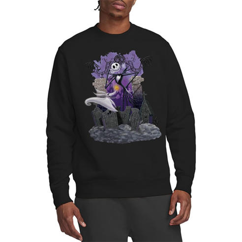 The Nightmare before Christmas - Jack Skellington Graves Sweatshirt Black